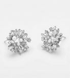 Pearl Frost Wreath Earrings with Pearls and Simulated Diamond - Ash & Harry