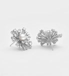 Radiant Starburst Studs With Pearl and High Quality Simulated Diamonds - Ash & Harry