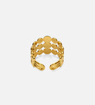 Radiant Triple Band Malachite Ring