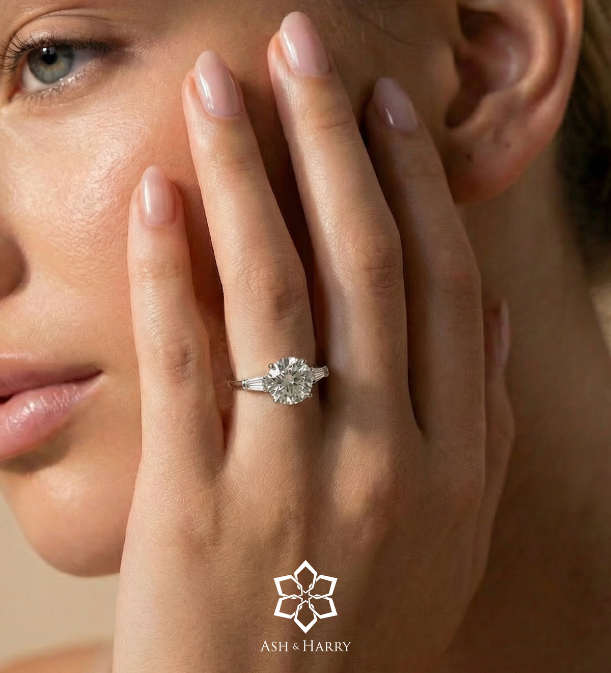 Regal Solitaire Ring In 925 Silver High Quality Simulated Diamonds - Ash & Harry