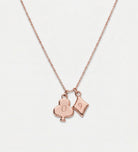 Royal Card Initial Necklace - in 18K Rose Gold Plating on 925 Silver - Ash & Harry