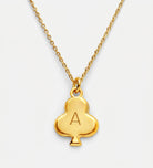Royal Card Initial Necklace in 18K Gold Plating on 925 Silver - Ash & Harry