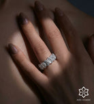 Scallop Shell Ring in 92.5 Silver with High - Quality Simulated Diamonds - Ash & Harry