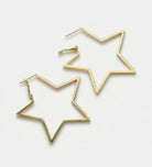 Star Studded Hoop Earrings With High Quality Simulated Diamonds - Ash & Harry