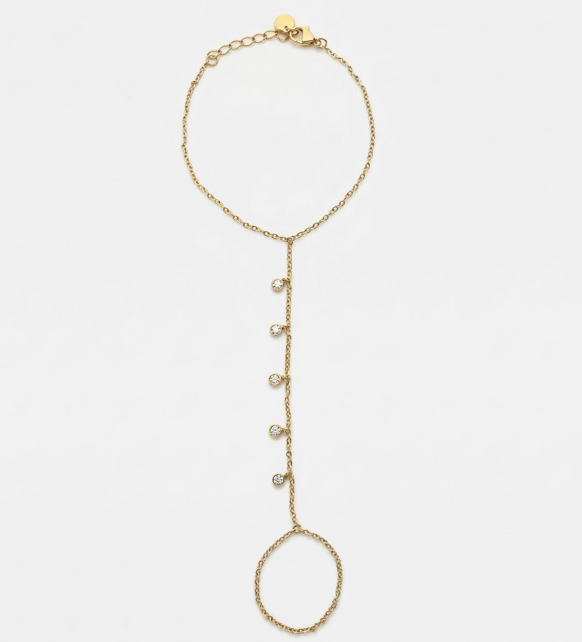 Stardrop Cascade Hand Chain With High Quality Simulated Diamonds - Ash & Harry