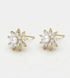 Sunlit Pearl Lotus Earrings - Ash & Harry