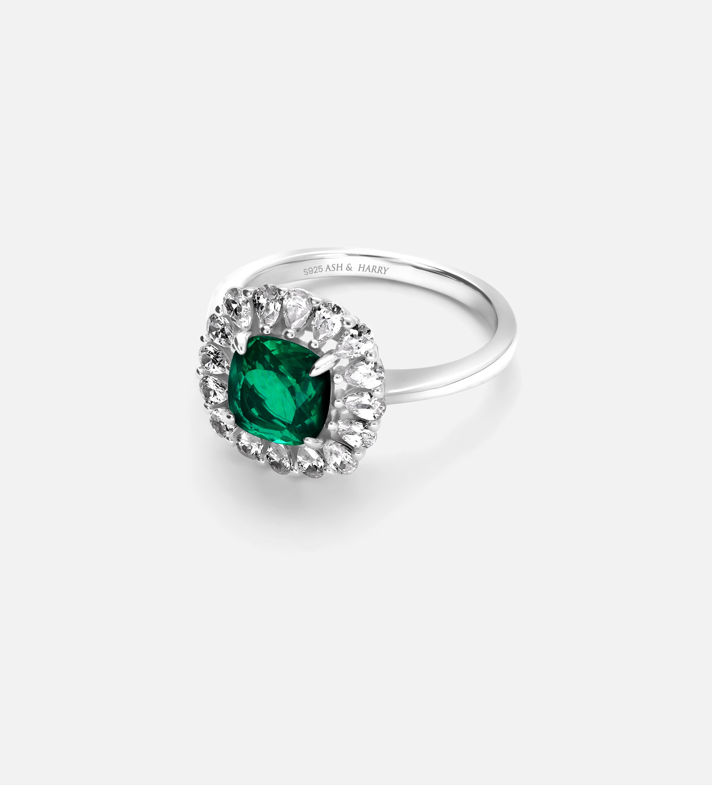 Timeless Emerald Garland Ring