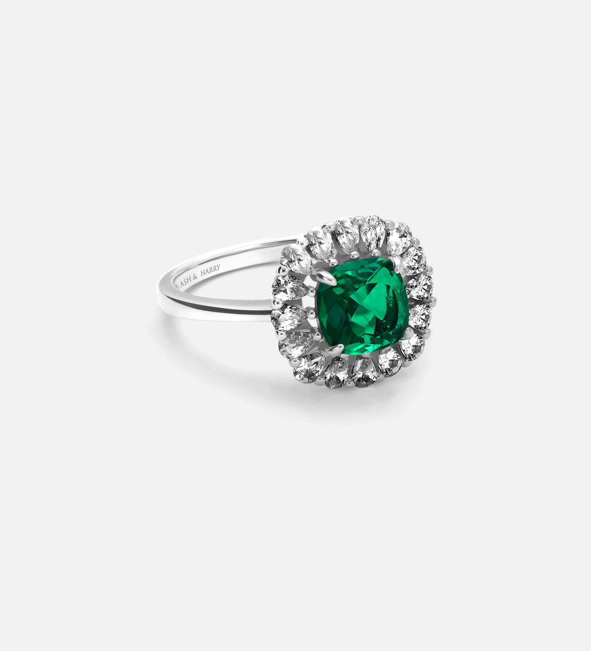 Timeless Emerald Garland Full Set in Silver - 3 Items - Ash & Harry