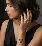 Trio Pearl Bloom Ring With Fresh Water Pearls and High Quality Simulated Diamonds in 925 Silver - Ash & Harry