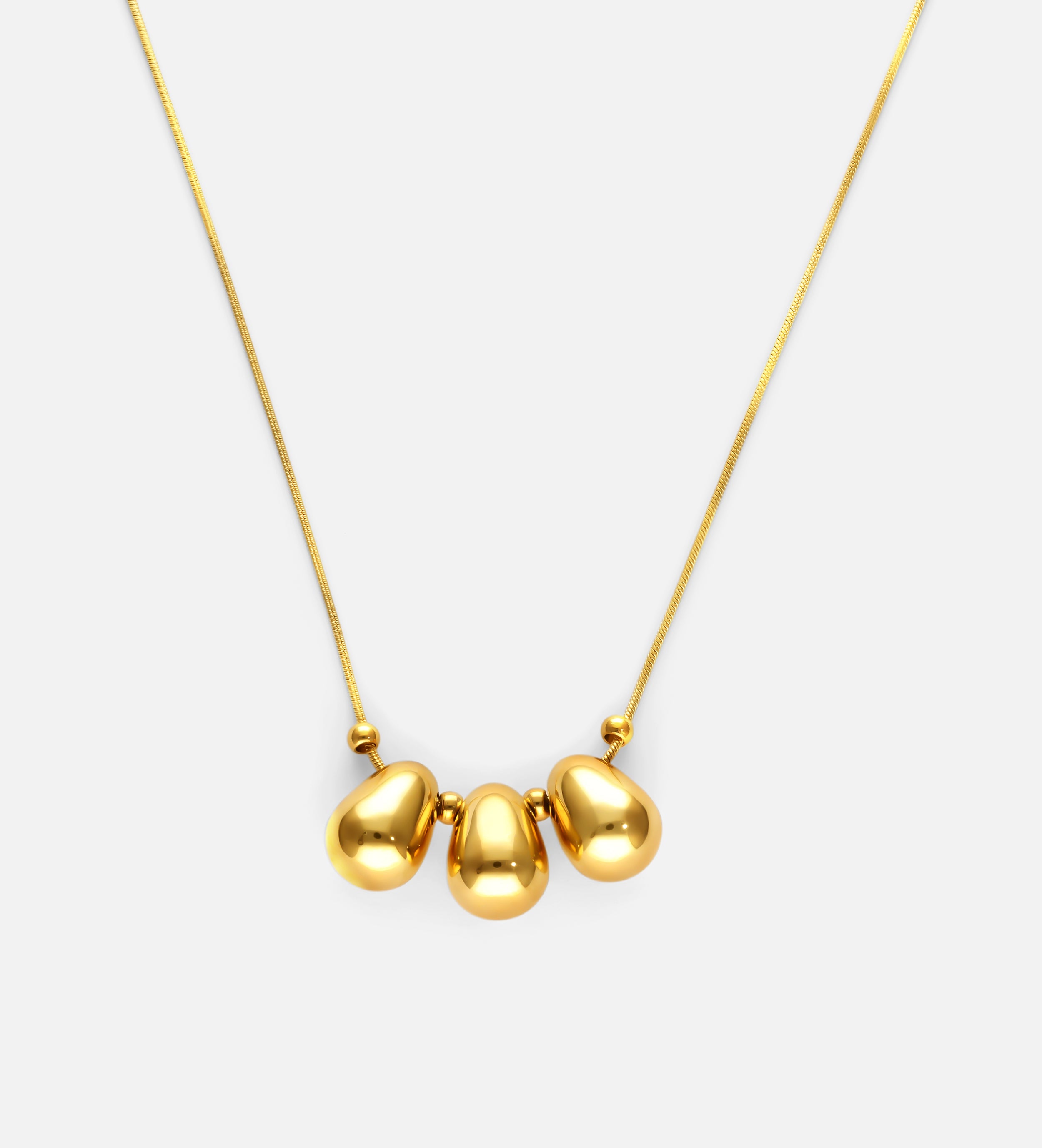 Trio Pebble Necklace