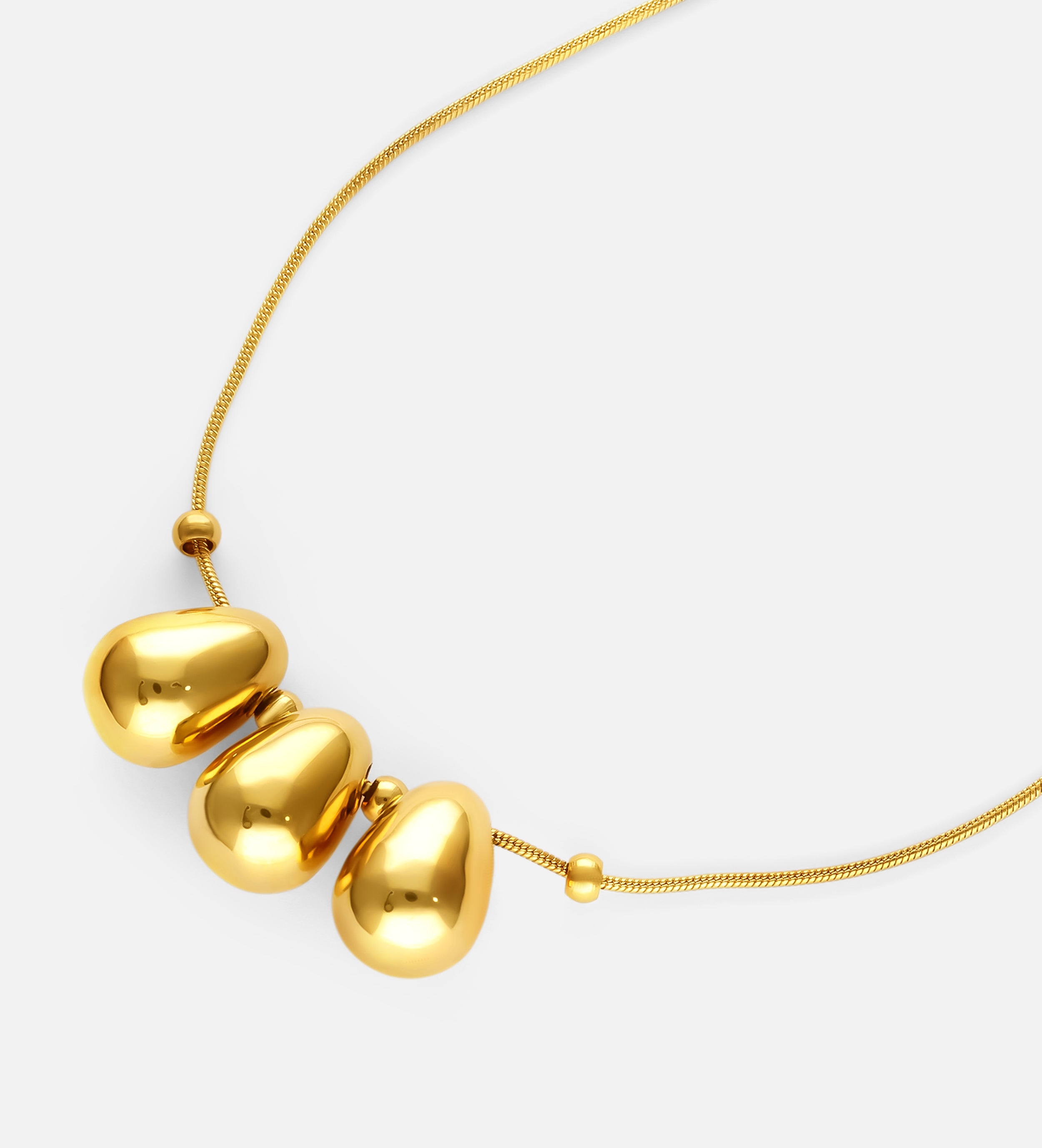 Trio Pebble Necklace