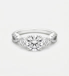 Triple Radiance Ring In 925 Silver High Quality Simulated Diamonds - Ash & Harry