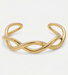 Twisted Helix Gold Cuff - Ash & Harry