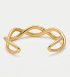 Twisted Helix Gold Cuff - Ash & Harry