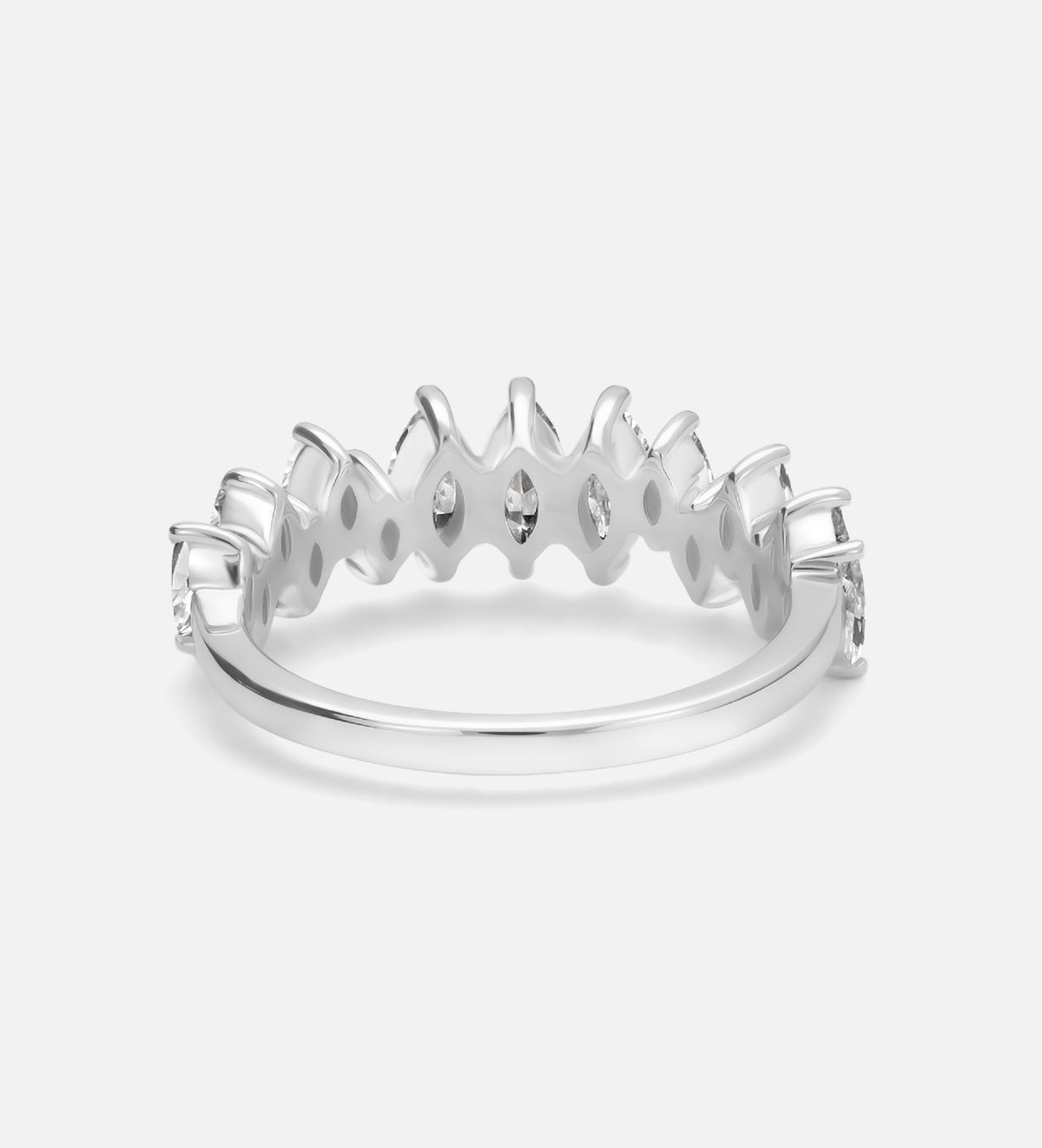Verona Marquise Ring in 925 Silver with High - Quality White Simulated Diamonds - Ash & Harry