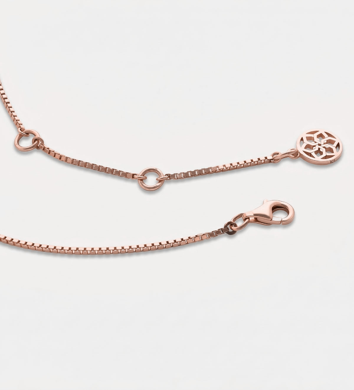 Vertical Bar Necklace in 18K Rose Gold Plating on 925 Silver - Ash & Harry