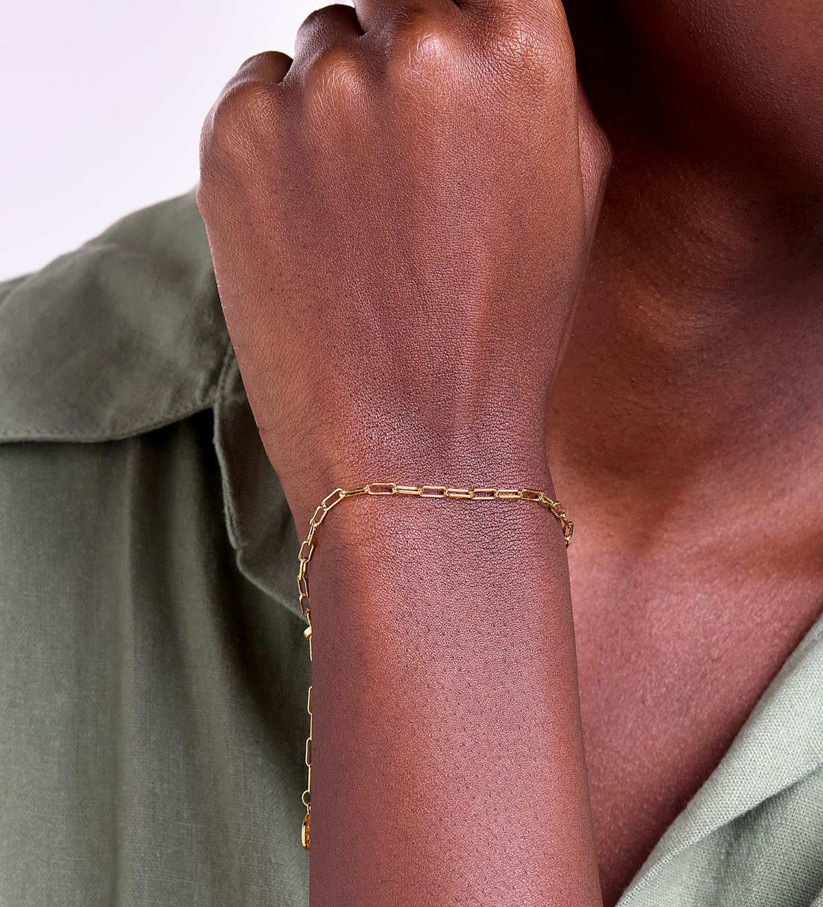 Paperclip Bracelet in 18k Gold Plating on 925 Silver - Ash & Harry