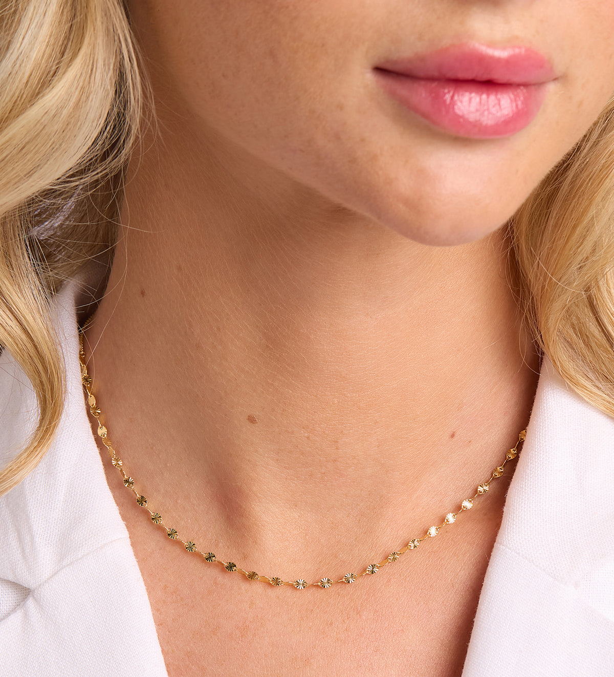 Flutter Chain Choker in 18k Gold Plating on 925 Silver - Ash & Harry