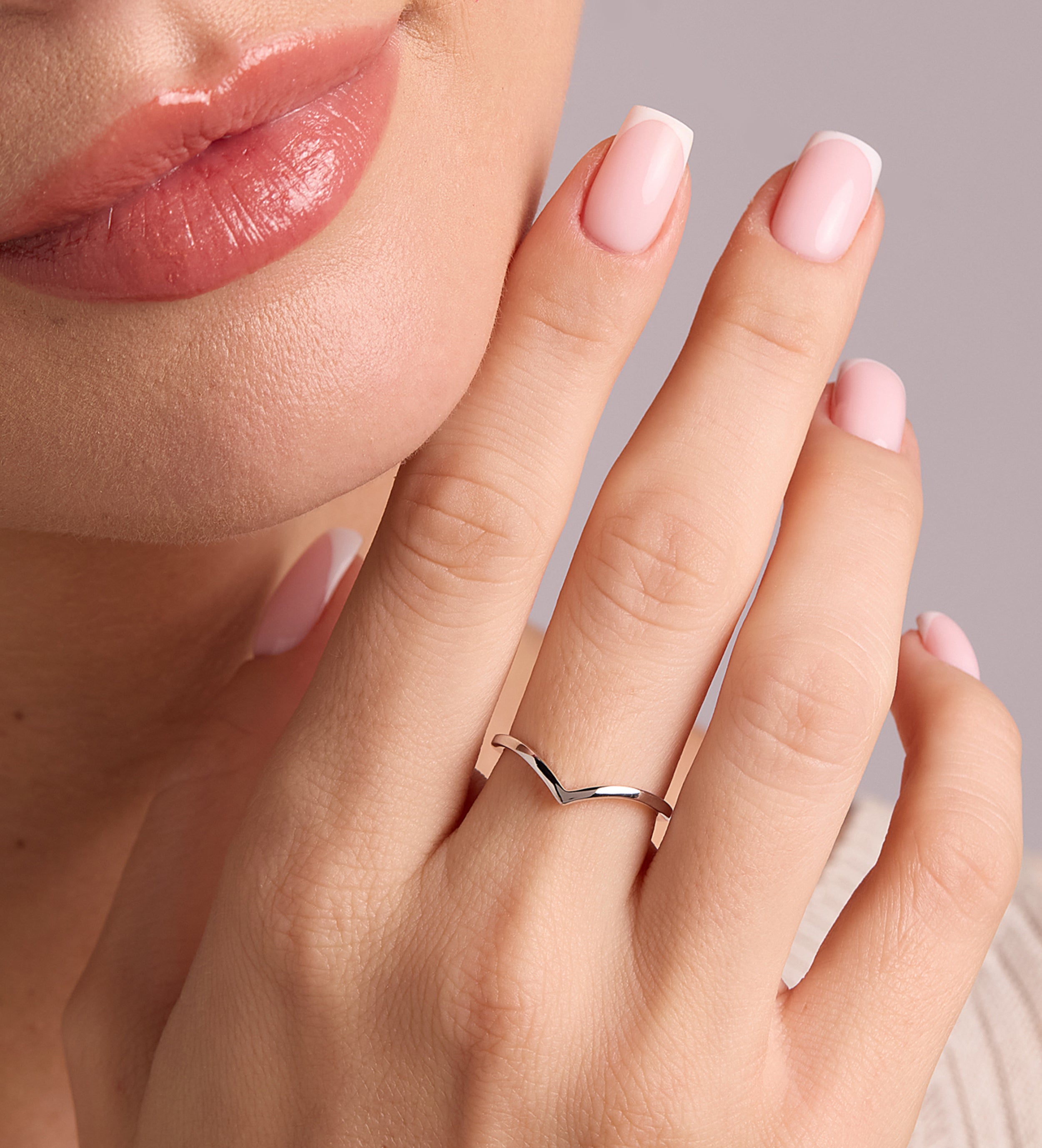 Wishbone Ring in Silver