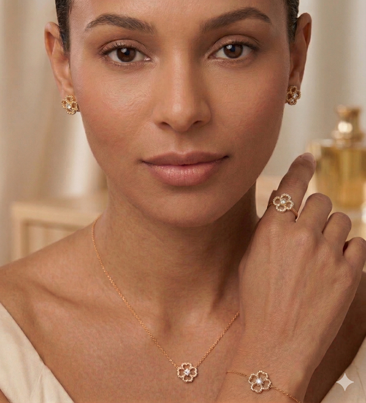 Lucky Clover Full Set in Gold - 4 Items