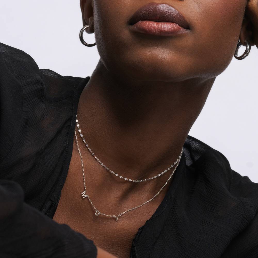 Initial Necklace - Sterling Silver