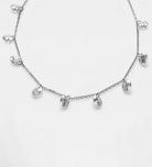 Silverdew Drops Necklace in Silver With High Quality Simulated Diamonds - Ash & Harry